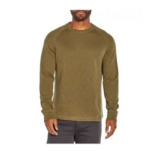 Banana Republic Men's Double Knit Long Sleeve Crewneck Shirt - Olive Night